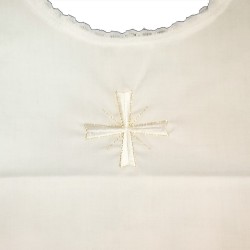 Vêtement de baptême pour bébé motif croix