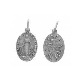 Médaille Miraculeuse (Notre Dame de la rue du Bac, Paris), ovale. 1,8 cm.