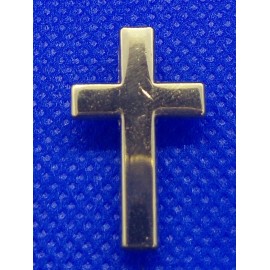 Épinglette Croix - couleur or - 2,4 x 1,4 cm