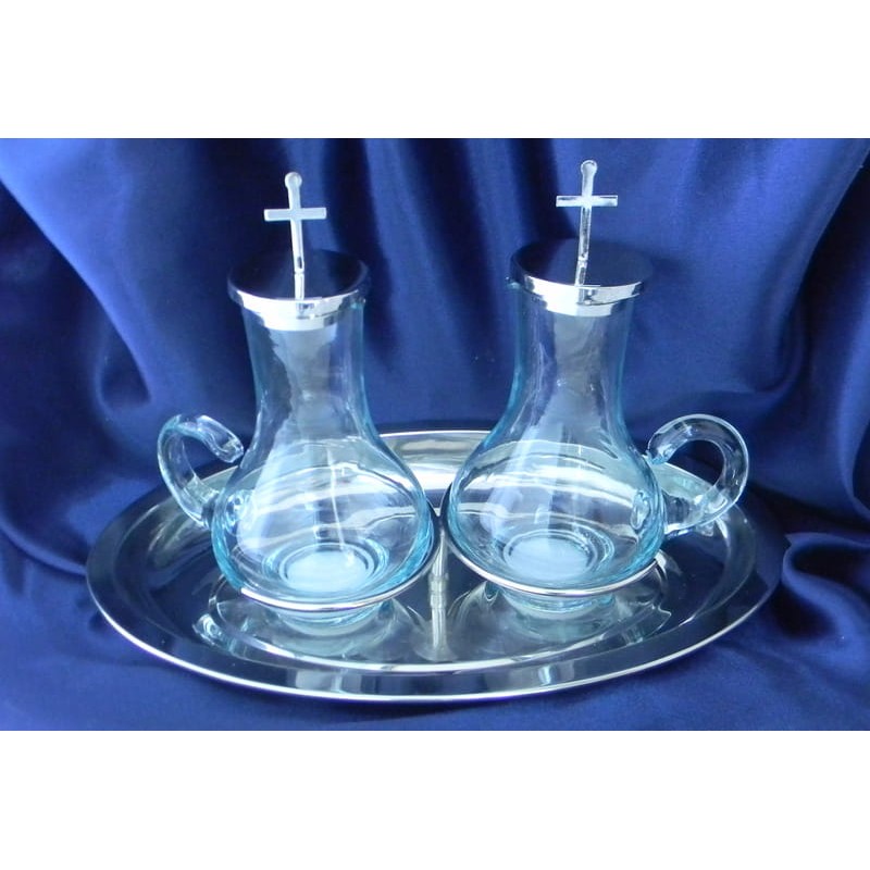Set de burettes en verre avec plateau