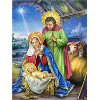 Nativité n°2 - poster sur toile - 30x40 ou 40x50 cm