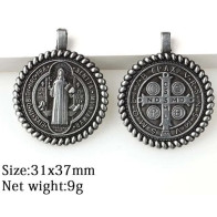 Médaille Saint Benoit 3,1 cm - pour porte-clé