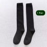 Chaussettes noires longues ECO en coton/polyester