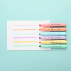 Surligneur couleurs pastel,...