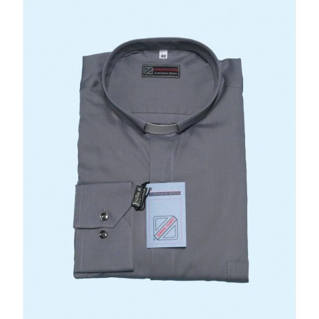 Chemise clergy - tissus mixte polyester/coton - manches longues