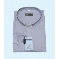 Chemise clergy - tissus mixte polyester/coton - manches longues