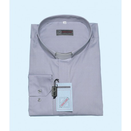 Chemise clergy - tissus mixte polyester/coton - manches longues