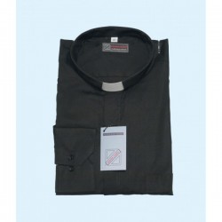 Chemise col clergy (tissus mixte poly/coton)