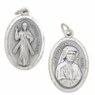 Christ Miséricordieux / Ste Faustine 2,2 cm