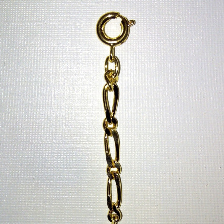 Chaine large couleur or 45cm