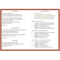 Dépliant "Prières usuelles" avec les mystères du Rosaire
