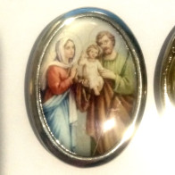 Sainte Famille, médaille aimantée 3,5 cm