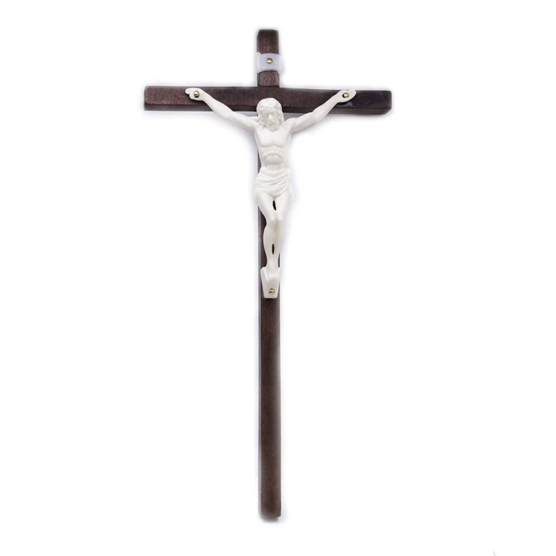 Crucifix en bois, 11 x 21 cm.