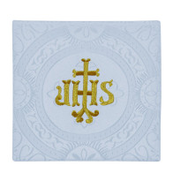 Pale de calice blanche - Broderie IHS